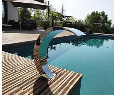 Cascades-Inox - Fontana per piscina, modello Cobra, altezza 65 cm