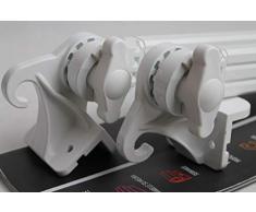 AWITALIA -1 COPPIA BRACCETTI PER TENDA DA SOLE A CADUTA IN ALLUMINIO DA CM.50 BRACCI TENDE DA SOLE COLORE BIANCO SNODO IN ALLUMINIO RINFORZATO GARANTITO 10 ANNI MADE IN ITALIA