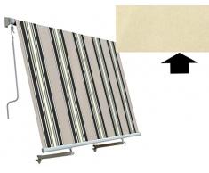 sangiorgio. Tenda da Sole Rullo A Caduta Beige 3X2,5 MT Senza CASSONETTO 300x250 con Bracci Balcone