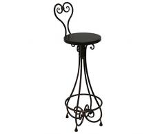 Sogno sgabello da bar da giardino mobili da giardino in ferro battuto - TABOURET, marrone