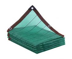 HFDASUENT Rete Ombreggiante Verde,Telone Oscurante Antivento Rete Ombreggiante con Occhielli Ombreggiatura Tenda Protezione Telo per Esterno Giardino Verande (2×2m(6.56×6.56ft))