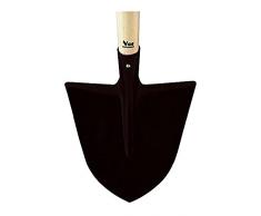 Vigor 7213020 Badile per Giardino Punta Acuta con Manico Legno, Nero, 130 cm
