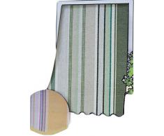 R.P. Tenda da Sole per Esterno in Tessuto multirighe con Anelli per Balcone, terrazzo, casa - Cm 150x250 - Verde