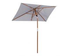 Sekey® 210x140cm Parasole Ombrellone Balcone Esterno da Giardino Protezione UV 50+ Rettangolo