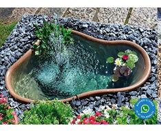 GIARDINI DACQUA Art.521 Laghetto da Giardino vetroresina Modello Caraibi Stagno Artificiale