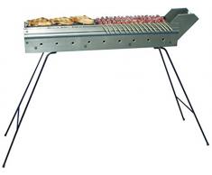 BARBECUE CUOCISPIEDINI GRIGLIA FOCONE BISTECCHIERA A CARBONE PER ARROSTICINI SALSICCE SPIEDINI 80 cm IN FERRO MADE IN ITALY!