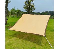 Telo Ombreggiante Panno Ombreggiante Esterni, Vela Ombreggiante Traspirante, Rete Ombra Antivento Beige, Tenda Da Sole Per Giardino/Terrazzo/Pergolato ( Size : 1x1m(3.3x3.3ft) )