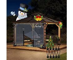 LGJEGD Pareti Laterali Gazebo Telo in PVC, 0,3 mm Grigio strizzacervelli plastica Gazebo Pannelli Laterali Impermeabile AntiGraffio Senza Rughe (Color : Clear, Size : 4.92x6.56/1.5x2m)