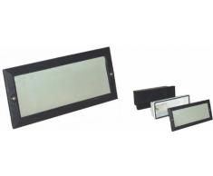 Papillon 19080095 - Plafoniera a incasso, rettangolare, colore: nero, vetro