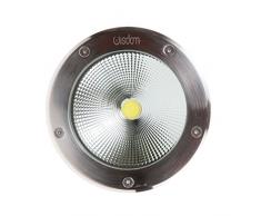 Faretto LED Segnapasso Segnapassi Calpestabile Esterno IP65 20W Luce Bianco Caldo 3000°K, elettrico