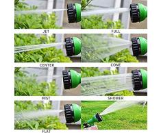 Tubo flessibile da giardino flessibile, Vaxiuja Giardino Doccia a mano Giardino Tubo da irrigazione Tubo da irrigazione Estensibile 30m 100 FTTubo flessibile Tubo flessibile da giardino con 7 funzioni