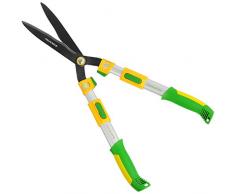 GRÜNTEK Cesoia per Siepi con Manici Allungabili Forbice Telescopica da Potatura Giardino 68-82.5 cm.