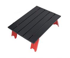 jerss Tavolo Pieghevole da Esterno Tavolo da Picnic Tavolo da Campeggio Roll Crawler Tavolino Lega di Alluminio Alluminio Mini Picnic allaperto Picnic Picnic Campeggio Scrivania
