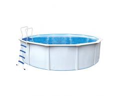 Milo srl Piscina Fuori Terra Rotonda in Alluminio Steel Plus - Ø 4,60 h.1,20 m