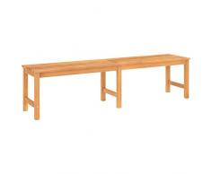 vidaXL Panchina da Giardino 180 cm in Legno Massello di Teak