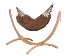 La Siesta - Modesta Arabica - Amaca Classica Singola in Cotone Biologico con Supporto in Legno