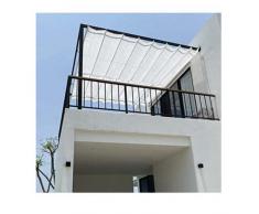 LJIANANW Vela Ombreggiante Tenda da Sole, Retrattile Copertura Dellombra Dellonda, Sostituzione Pergola Baldacchino Dombra Estensibile Tenda da Sole for Patio Ponte Gazebo