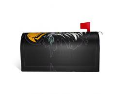 NHGFVT Primavera Estate Stati Uniti Esercito Cool Bandiera Americana Aquila Magnetica Cassetta Postale Copertura Giardino Cortile Arredamento Della Casa per Esterni Dimensioni Standard 40 X 21