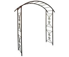 Louis Moulin 3289920030268 - Arco tubolare quadrato per piante rampicanti, in ferro anticato, 180 x 50 x 250 cm