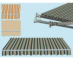 Non applicabile Tende da Sole Estensibile a Bracci 295x250cm Giallo Beige con manovella Balcone