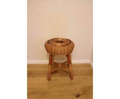 Rattan im Trend - Sgabello in vimini intrecciato a mano, per bambini, da bar