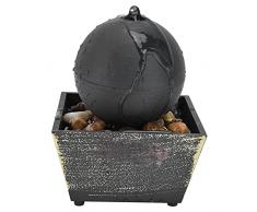 Fontana da Tavolo a Led Fontana a Sfera da Tavolo Waterscape Usb Circolazione Dellacqua Corrente Fontana Dacqua Pietre di Pietra per la Decorazione Fontane da Tavolo Leggere