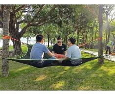 SAEWTINOR Amaca Aerial Quad Hammock – Versione migliorata Multiplayer portatile da esterno per 2-4 persone, viaggi, giardino, campeggio