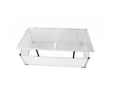 Festnight Serra Giardino-orto Mini Serra-orto Balcone e Terrazzo, Policarbonato,2 Aperture