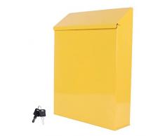 DOITOOL Cassetta delle Lettere a Muro Cassetta dei Suggerimenti Cassetta delle Lettere in Ferro Cassetta Postale Americana Cassetta Postale Cassetta Postale per Deposito Chiavi Pagamenti