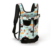 FUNAT Zaino per Cani, Borsa da Trasporto per Gatto Cane, Marsupio per Cani Zaino per Petto Anteriore Borsa a Tracolla Tote per Cuccioli di Gatto Sling Outdoor