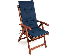 Detex Cuscino con Schienale per Sedie Vanamo Set da 6 Cuscini Sedie Cuscino Imbottito Cuscini da Esterno Cuscino Idrorepellente