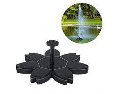 Eventualx - Fontana a zampillo a energia Solare, a Risparmio energetico, Ecologica, Multifunzione, Facile da installare, ad Alta conversione, per Acquario, Piscina, terrazza