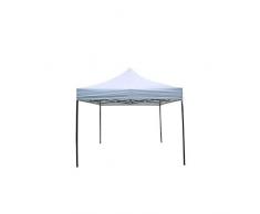 Gazebo pieghevole impermeabile in alluminio 3x3m Bianco - Mod. Super Ignis
