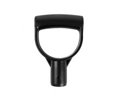 QWORK Manico in plastica D di Ricambio, Diametro Interno 28mm, per Pale Forcella Vanga da Giardino Accessori