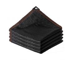 WQDY Tendalino Parasole A Vela Occhielli Rinforzati Spessi Rete Ombreggiante con Protezione Solare Ombreggiante al 90% per Parcheggio, Tettoia da Giardino (Color : Black, Size : 5x3m(16.4x9.8ft))
