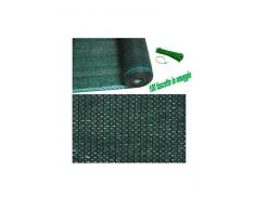 PINTO FERRAMENTA Rete Telo Ombra Ombreggiante H 1 x 25 Metri +100 Fascette in Omaggio Privacy Frangivista 90% Rotolo Verde Recinzione Esterno Copertura Sole Oscurante per Giardino Terrazzo Balcone