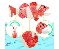 jerryvon Giocattoli de Pesca Magnetica Set Giochi Bambino d'Acqua Pesce Elettrico Gioco da Bagno Acqua Pesci Giocattolo con Canna da Pesca per Bambini 3 4 5 Anni