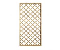 Pannello in legno Rettangolare ECO impregnato in autoclve a rete da esterno giardino recinzioni divisori 60x180 cm EV