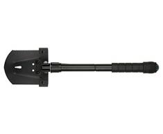 Moses Expedition Natur - Vanga pieghevole multifunzione | 10 in 1 | Vanga pieghevole per campeggio e attività allaperto, nero