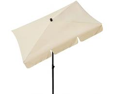 Aktive – Ombrellone da Balcone Rettangolare 200 x 120 cm/Colore: Beige, 85090