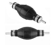Pompa di travasamento manuale da 6 mm (2 pezzi) piccolo flusso, pompa di aspirazione universale per benzina, acqua, olio, liquidi, pompa carburante per auto, giardino, barca, tosaerba