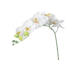 1 Pezzo Di Simulazione Artificiale Orchidea Farfalla Fiore Pianta Casa Decorazione - Bianco