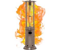 stufa a fungo per interni Riscaldatore Di Fiamma A Torre Da 13KW, Riscaldatore Da Patio, Riscaldatore A Gas Liquefatto A Propano For Esterni, Riscaldatore A Tubo Di Vetro Al Quarzo, Stufa Di Riscaldam