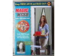 008072 TENDA ZANZARIERA ANTI ZANZARE CON 18 MAGNETI MAGIC MESH PORTA SINGOLA NEW
