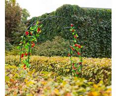 Fiocco rosa in metallo, arco di grado rivestito a polvere (240x114x35 cm, HxWxD), traliccio resistente alle intemperie per cancello, arco da giardino verde, arco, arco a tutto sesto