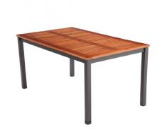 Ultranatura Tavolo in legno e alluminio, 150 x 90 x 74cm