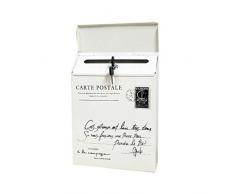 Cassetta Postale, Cassette Postali Di Sicurezza Con Serratura A Parete Cassetta Postale Americana In Ferro Retrò, 2 Chiavi, Multicolore Opzionale Per Parete Esterna, Matrimonio