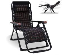 JHYCCDD Lettino da giardino pieghevole/sedia a sdraio da giardino, sdraio da giardino, sedia da campeggio, portatile, ideale per campeggio, balconi e prendere il sole