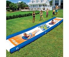 Wow World of Watersports - Scivolo gigante da giardino, pareti laterali alte, irrigatore integrato, 25 piedi x 15 m, Unisex - Adulto, Giant, N/A , 25 Feet x 6 Feet