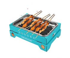 jiasi Mini griglia - Monouso Carbone Compatto Griglie a Carbone Accessori da Campeggio - Strumenti per Barbecue per grigliate allaperto Cucinare Campeggio Escursionismo Picnic Tailgating Backpacking